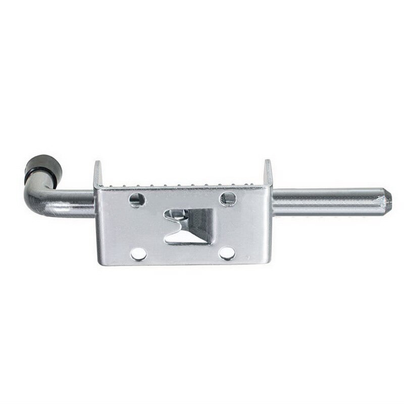 Hoomall 1PC Latch Loaded Metal Security Barrel Bolt Latch 128mm*32mm Silver Tone Spring Latches Door Cabinet Hinges Hardware