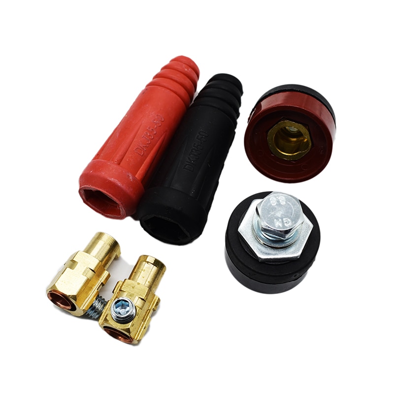 1Pair Rapid Fitting Europe Welding Machine Cable Connector DKJ 10-25 35-50 50-70 Quick Connector Welding Machine Plug Socket