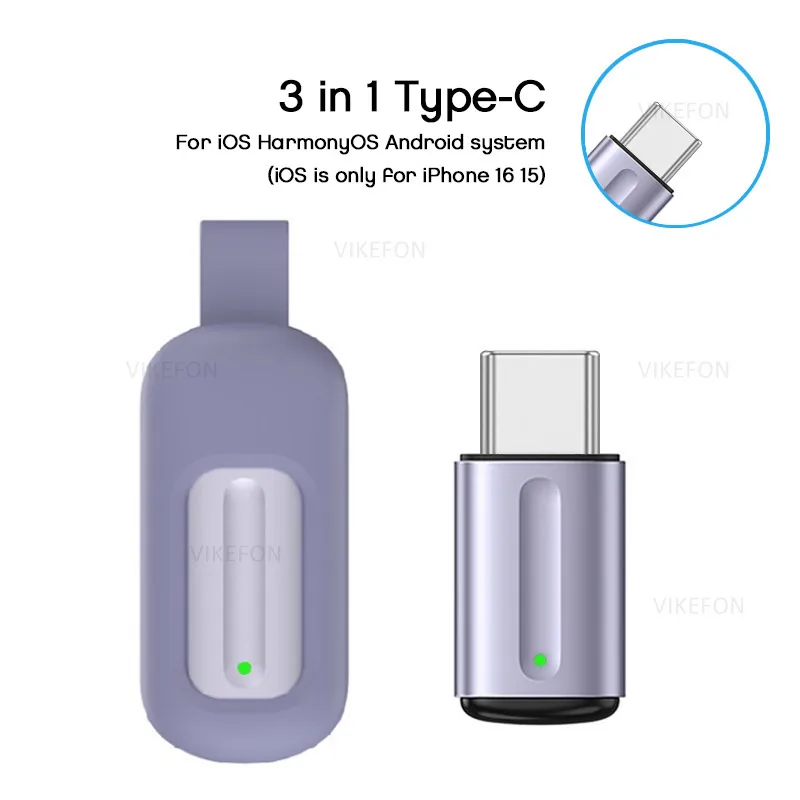 Fifth Generation Capsule Remote Control Mobile Infrared Transmitter Air Conditioner TV Remote Control for iOS Android HarmonyOS: Dark Grey