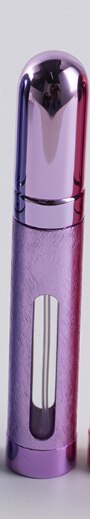 1PCS 12ml 6 Kleuren Mini Draagbare Reizen Navulbare Parfum Verstuiver Fles Parfum Fles Voor Spray Scent Pomp Behuizing fles: Paars