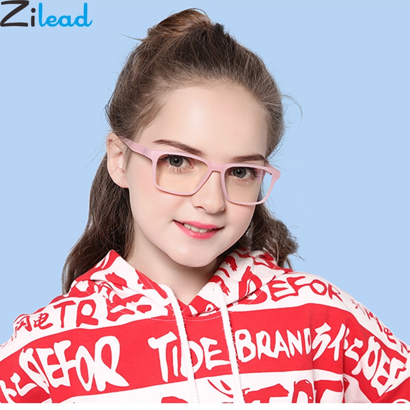 Zilead Children TR90 Anti Blue Light Glasses Frame Boys&Girls Computer Games Goggles Eyeglasses Optical Spectacle