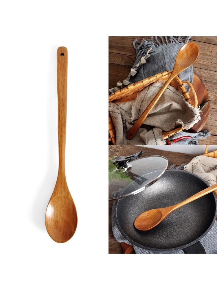 16.5 inch Giant Wood Spoon Long Handled Wooden Spoon For Cooking And Stirring