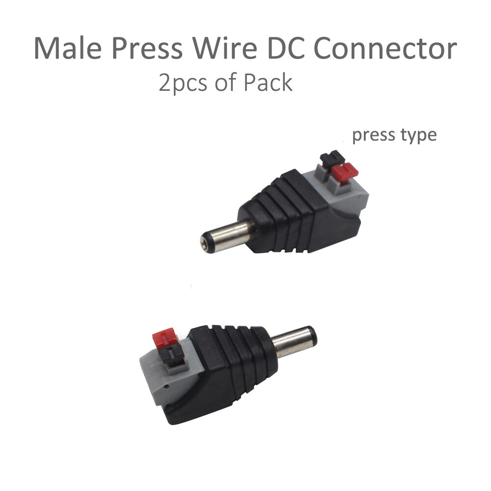 Motion Sensor DC 5 V 12 V Licht Schalter Bewegung Detektor Aktiviert Timer Automatische Pir Motion Sensor AUF OFF für LED Streifen Licht: 2pcs Press Connector