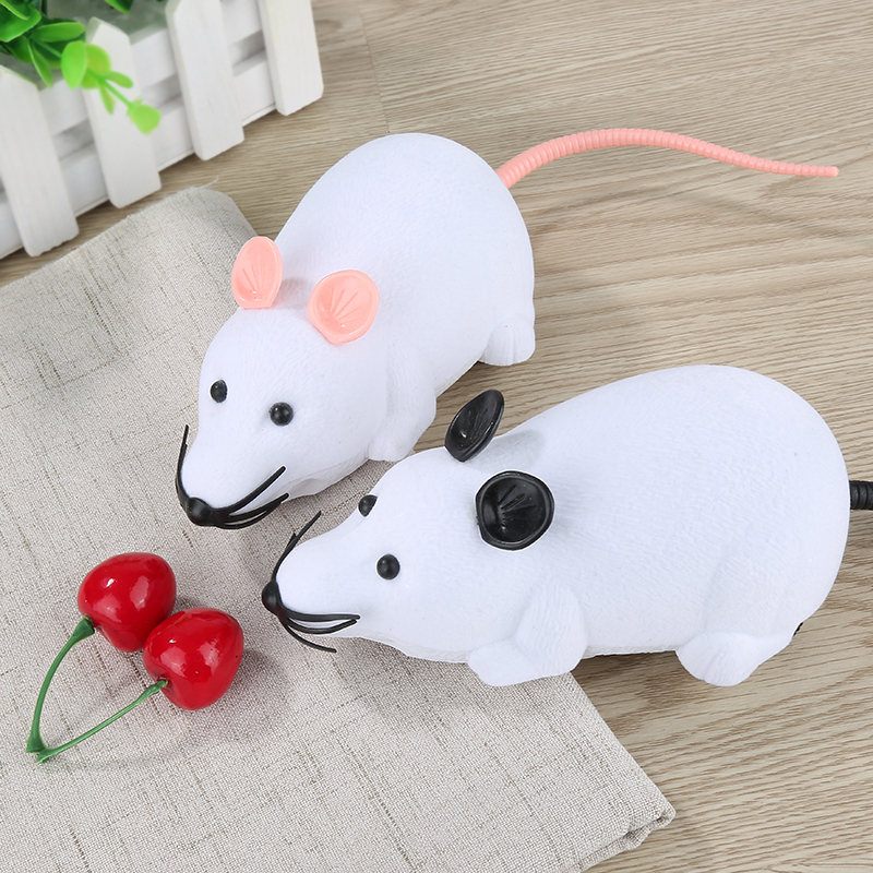 Souris télécommandée à infrarouge pour chat, jouet d&#39;émulation, mouvement mécanique, accessoires pour animaux de compagnie, blague effrayante