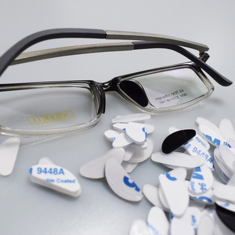 5 Pairs Glasses D Shape Silicone Eyewear Accessories Nose Pad For Sunglasses Non-slip Thin Nosepads