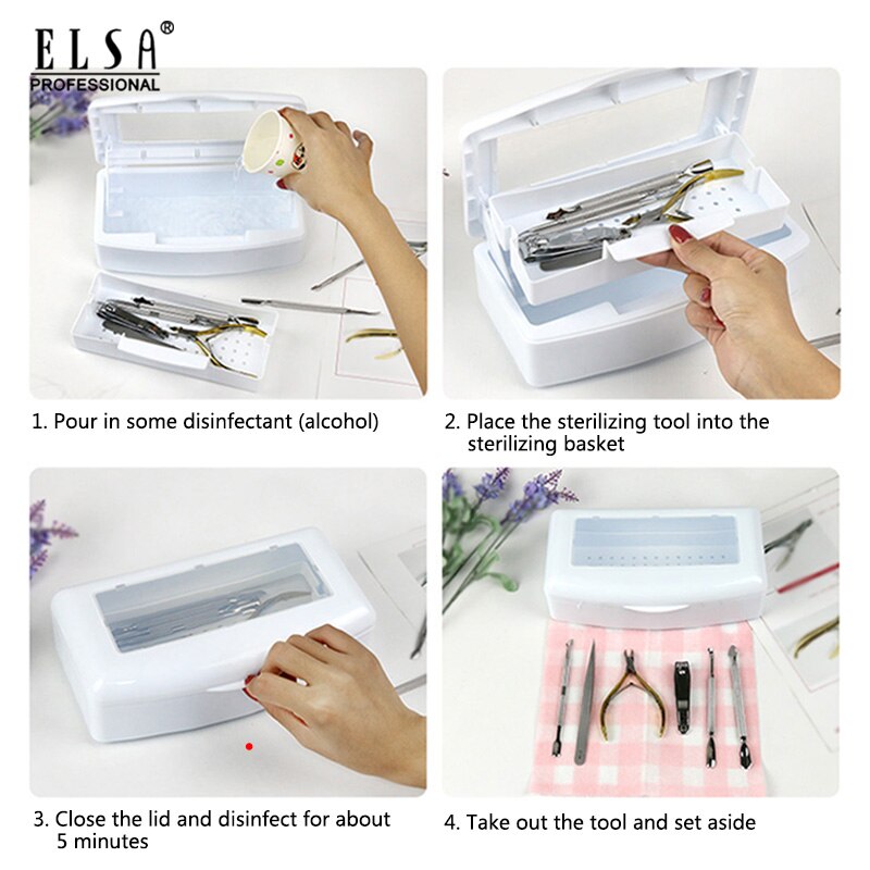 Sterilisator Tablett Kasten Alkohol Desinfektion Kasten Pedikübetreffend Manikübetreffend Kasten Boxen Sterilisieren Stahl Metall Zange Ausrügestochen Reiniger Werkzeuge