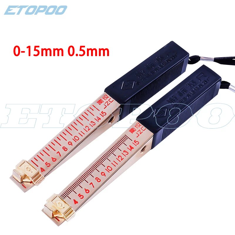 Wedge-Shaped Vernier Feeler Gauge 0.5mm Wedge Feeler Cursor Feeler Gauge Home Engineering Inspection Detection Tool gap gauge