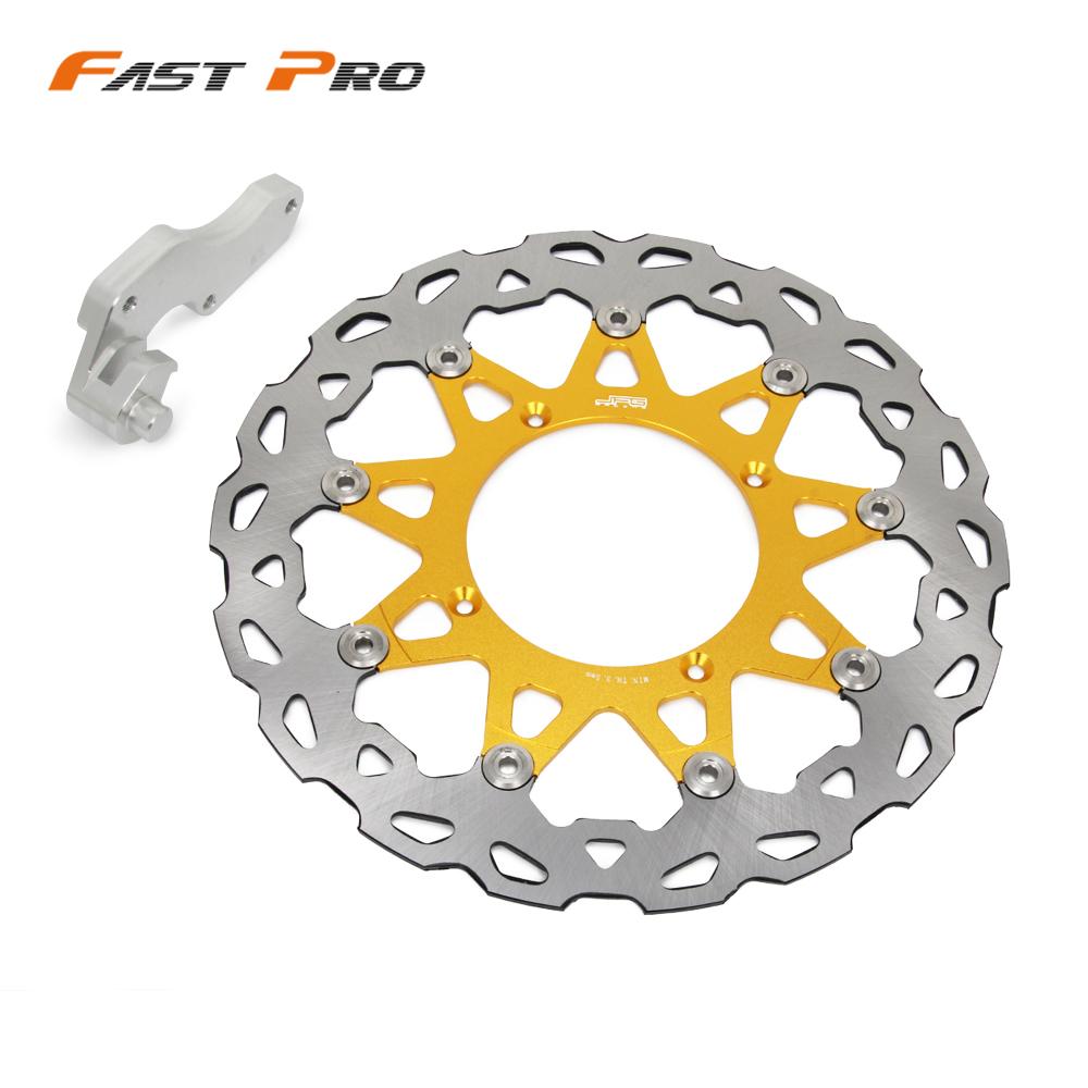 Motorcycle 320mm Front Floating Brake Disc Rotor And Bracket For SUZUKI RMZ250 2007 RMZ 450 2005 RMX 450