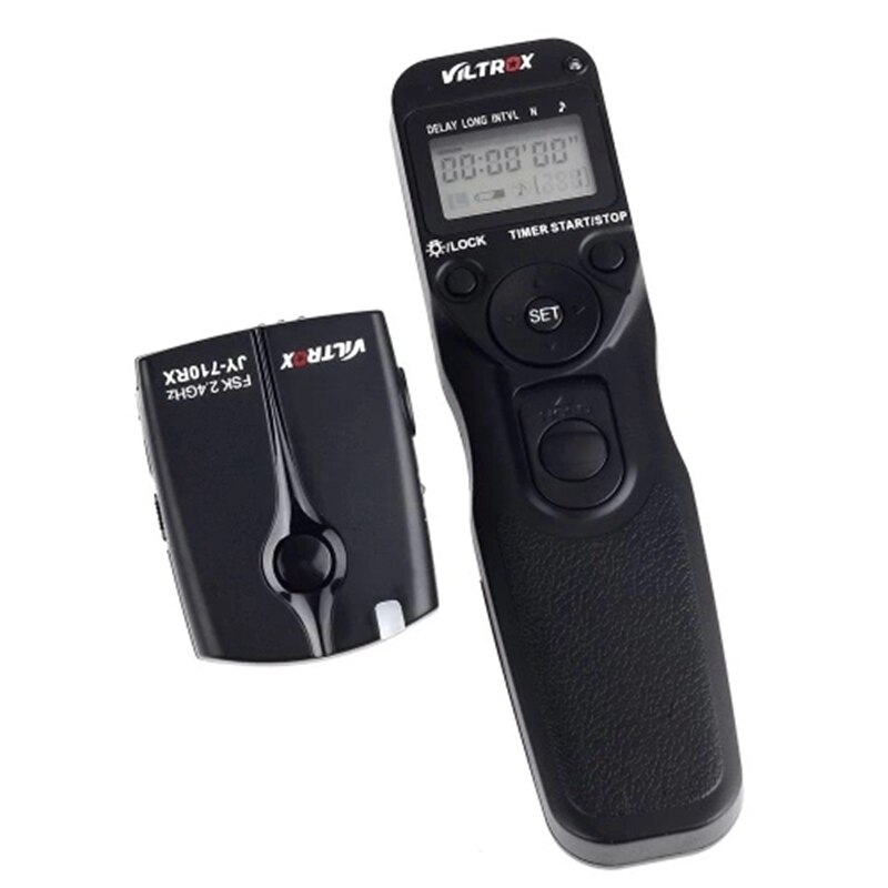 VILTROX JY-710 2,4 GHZ, FSK inalámbrico remoto controlador de obturador de temporizador de intervalo de lapso de tiempo con C1 Cable para Canon 300D 40
