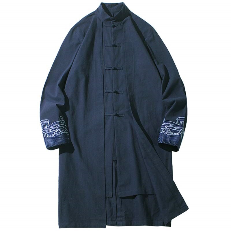 Online Chinese Winkel Hanfu Mannen Traditionele Chinese Kleding Voor Mannen Katoen Chinese Shirt Mannelijke Cheongsam Kung Fu Kleding 10605