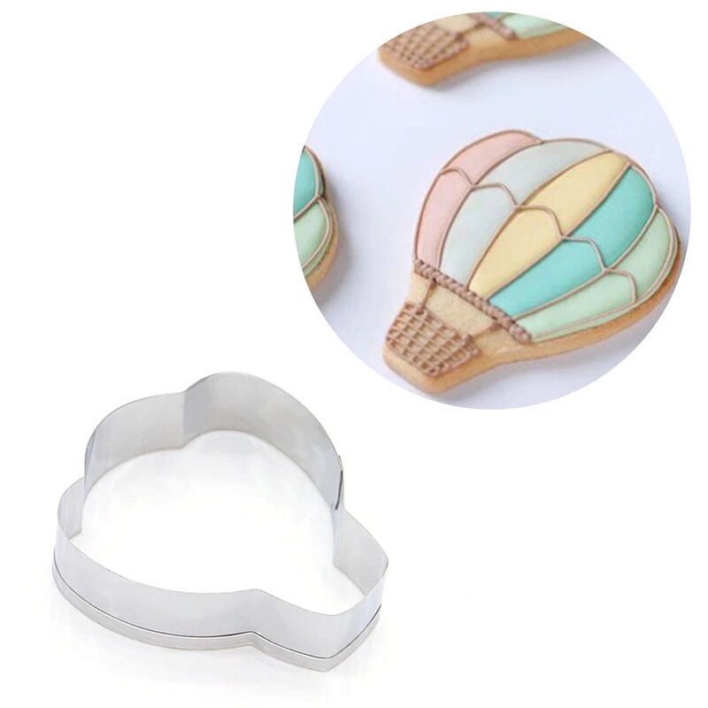 Coupe-biscuits de noël en acier inoxydable | Outil de cuisson pour gâteaux et biscuits, outils de cuisine, moules de décoration pour gâteaux: hot air balloon