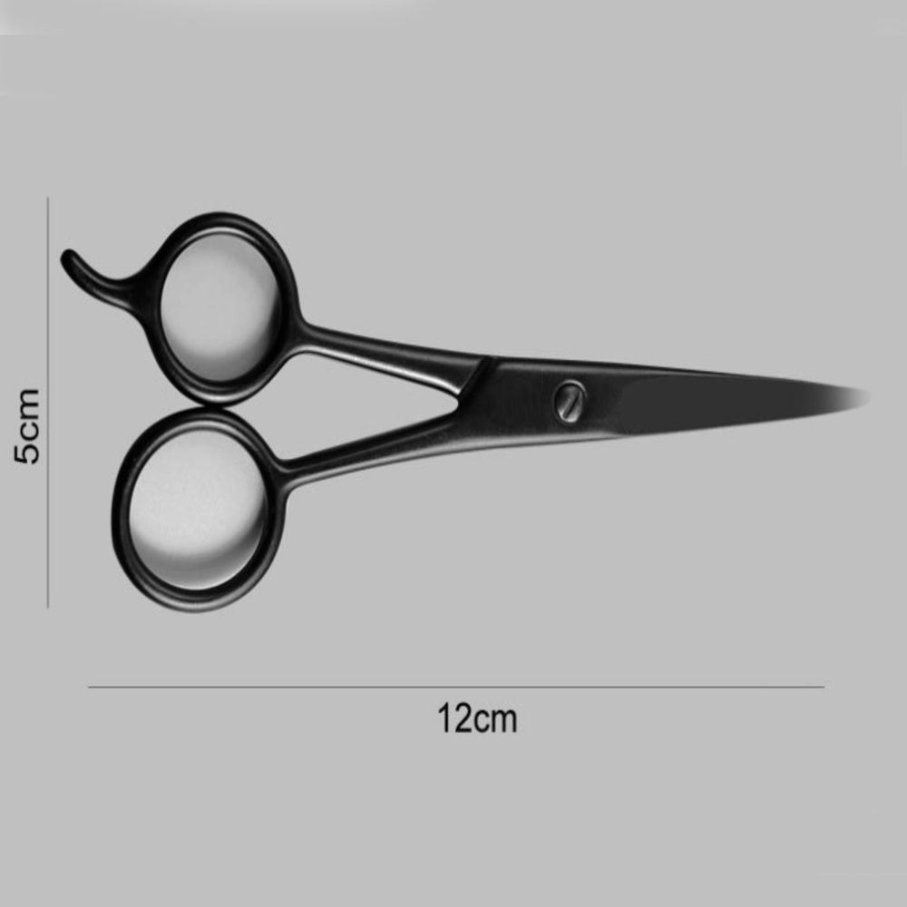 1pcs Haircut Scissor Flat Scissors Willow Shape Hair Shears Beard Nose Hair Trimming Manual Scissors