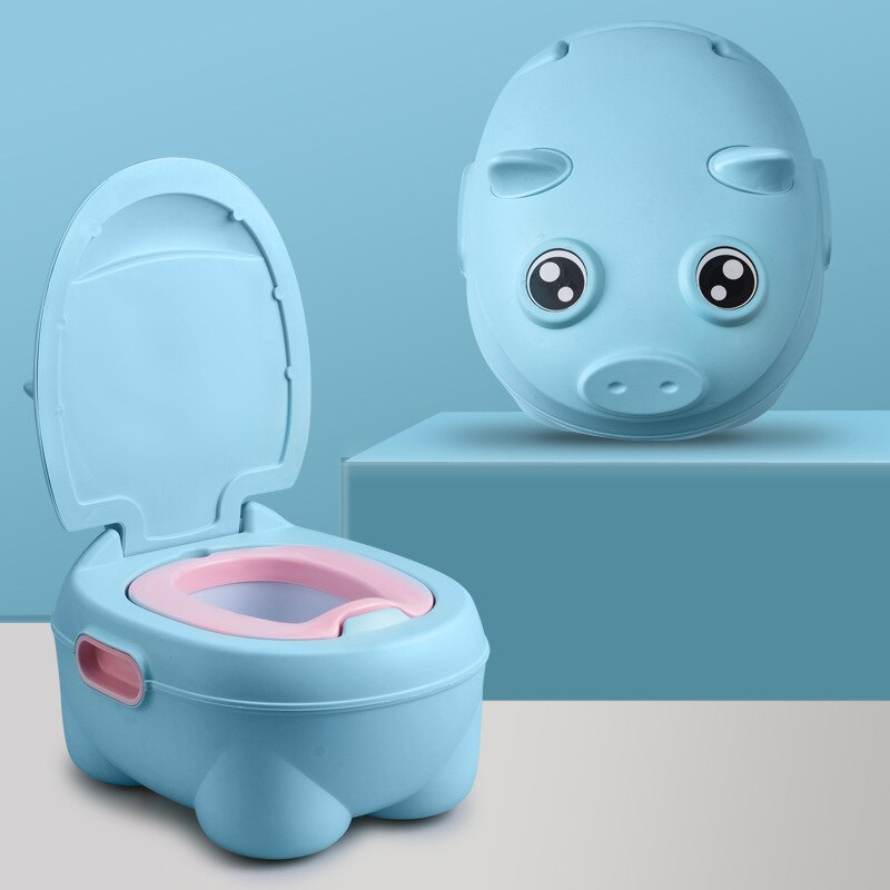 Tegneserie gris baby pottetrening sete baby takrenne toalett låve toalett trener sengepanne bærbar toalett rygg urinal til låve