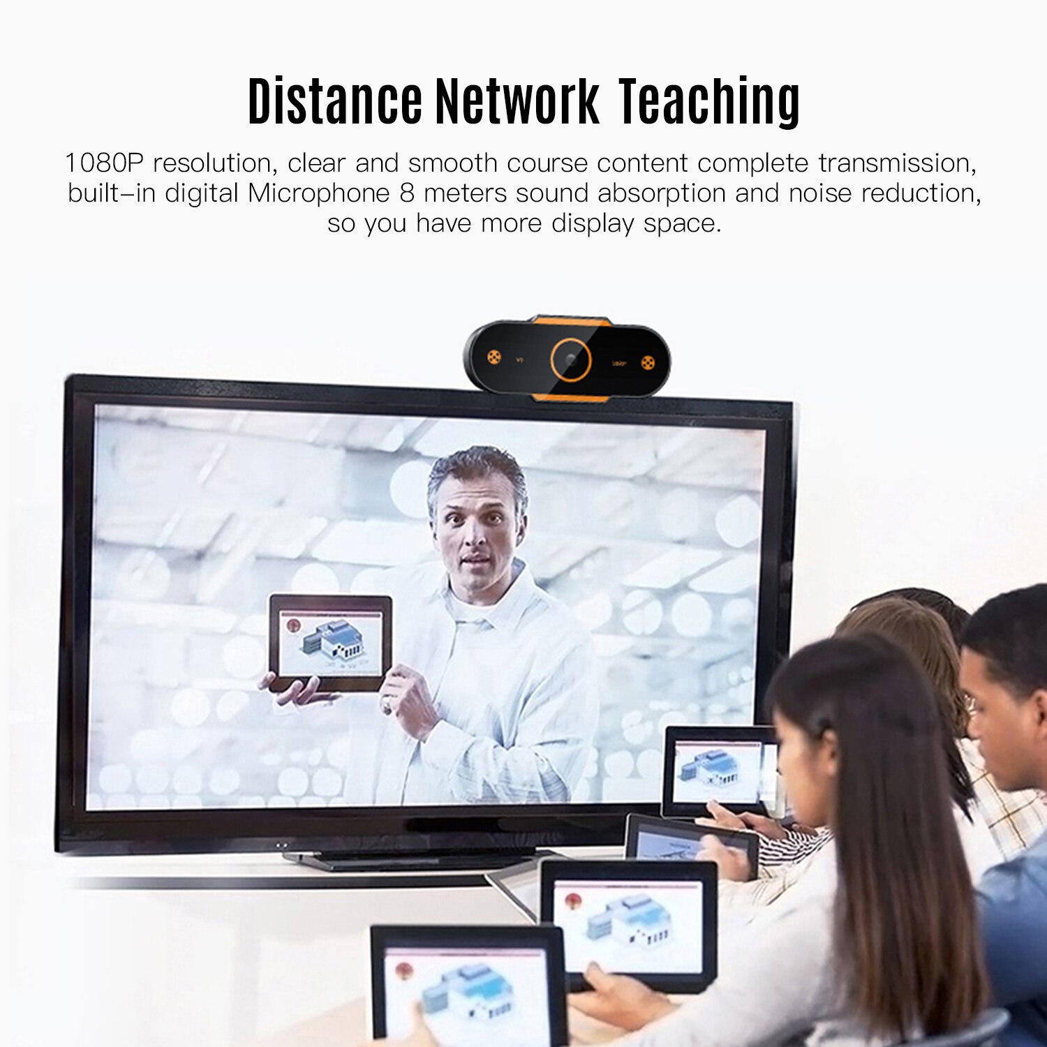 1080P Hd Computer Camera Video Conference Camera Webcam 2K Resolutie Autofocus H.264 Video Compressie Met Microfoon