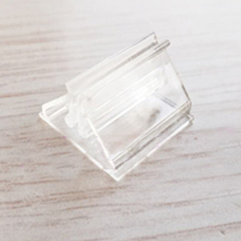 50pcs 10 Colors Plastic Card Base Stand for Paper Card Board Games Children Cards Stand Game Accessories: Transparent