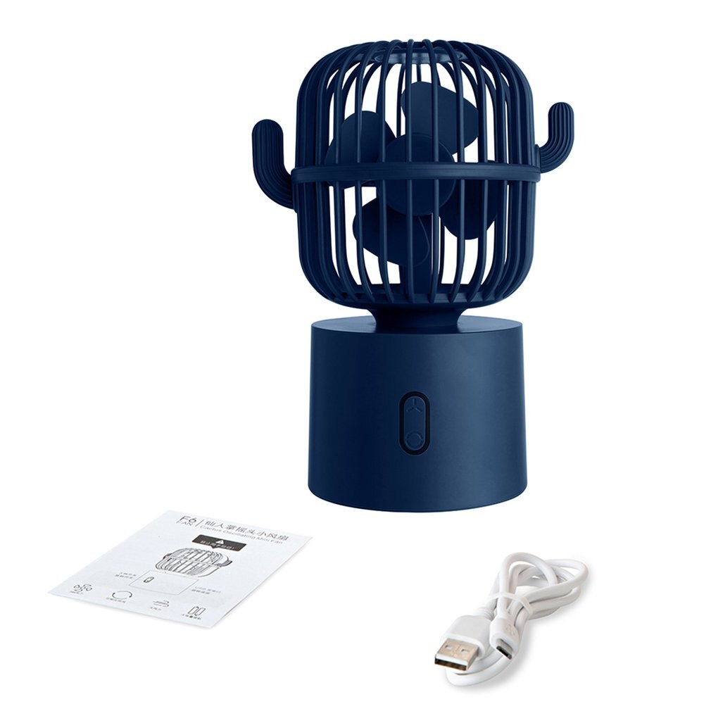 Cactus Fan Desktop Schudden Hoofd Mini Kleine Vent... – Grandado