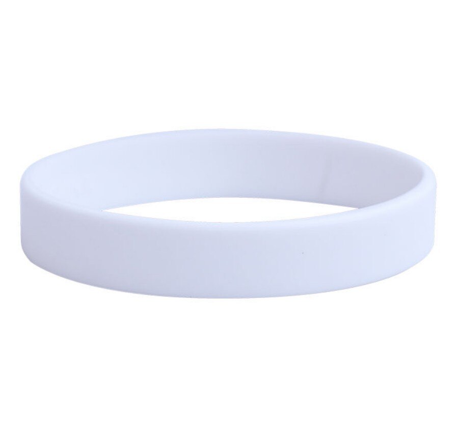 Kleurrijke Siliconen Polsbandjes Sport Armbanden Voor Volwassen Collectie Glow Light Up Rubber Armbanden Mannen Vrouw Fitness Handbands: 2pcs Glow  White