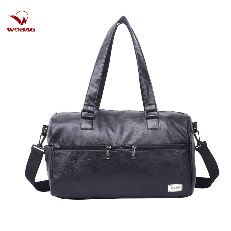 Moda Couro Pu Saco Mulheres de Grande Capacidade Mala de Viagem À Prova D' Água Saco Da Bagagem Dos Homens De Fitness Formação multi-função Bolsa