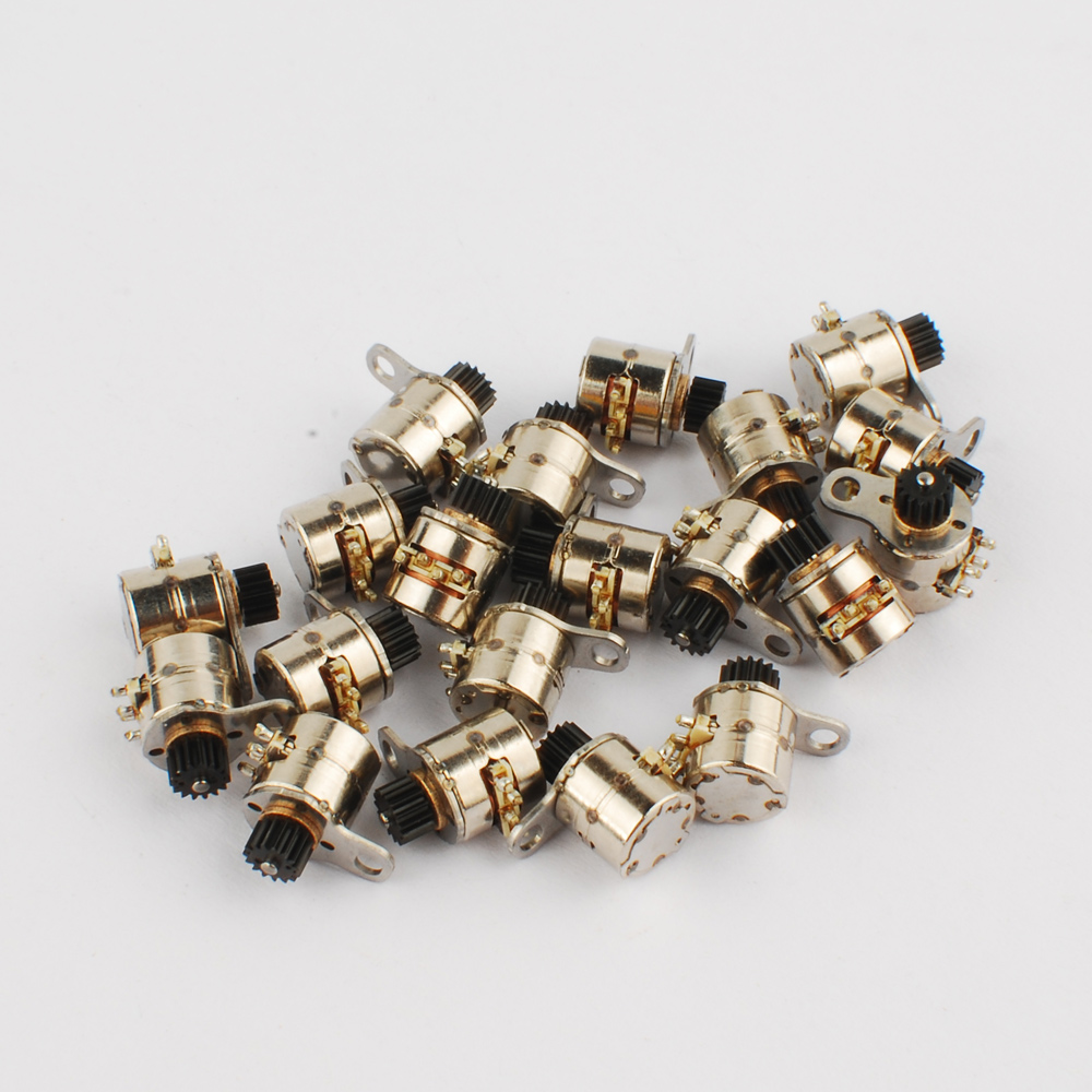 20 PCS Japan Nidec 4 Wire 2 Phase micro stepper motor D6.1xH7.7mm with plastic wheel stepping motorr for camera