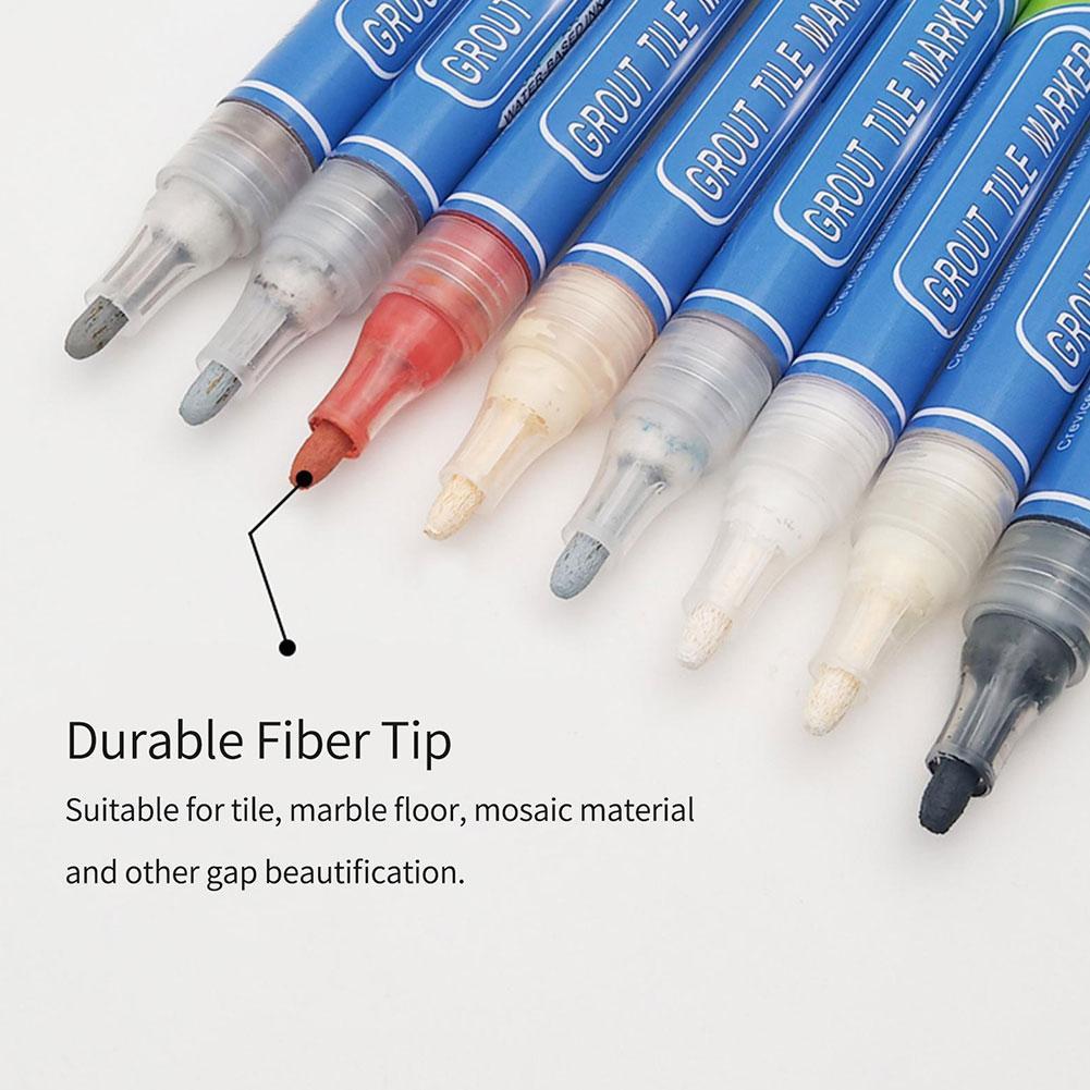 Tile Caulking Pen Color Waterproof Tile Gap Repair Pen Tiles Refill Grout Pen Mouldproof Filling Agents Bathroom Paint Cleaner