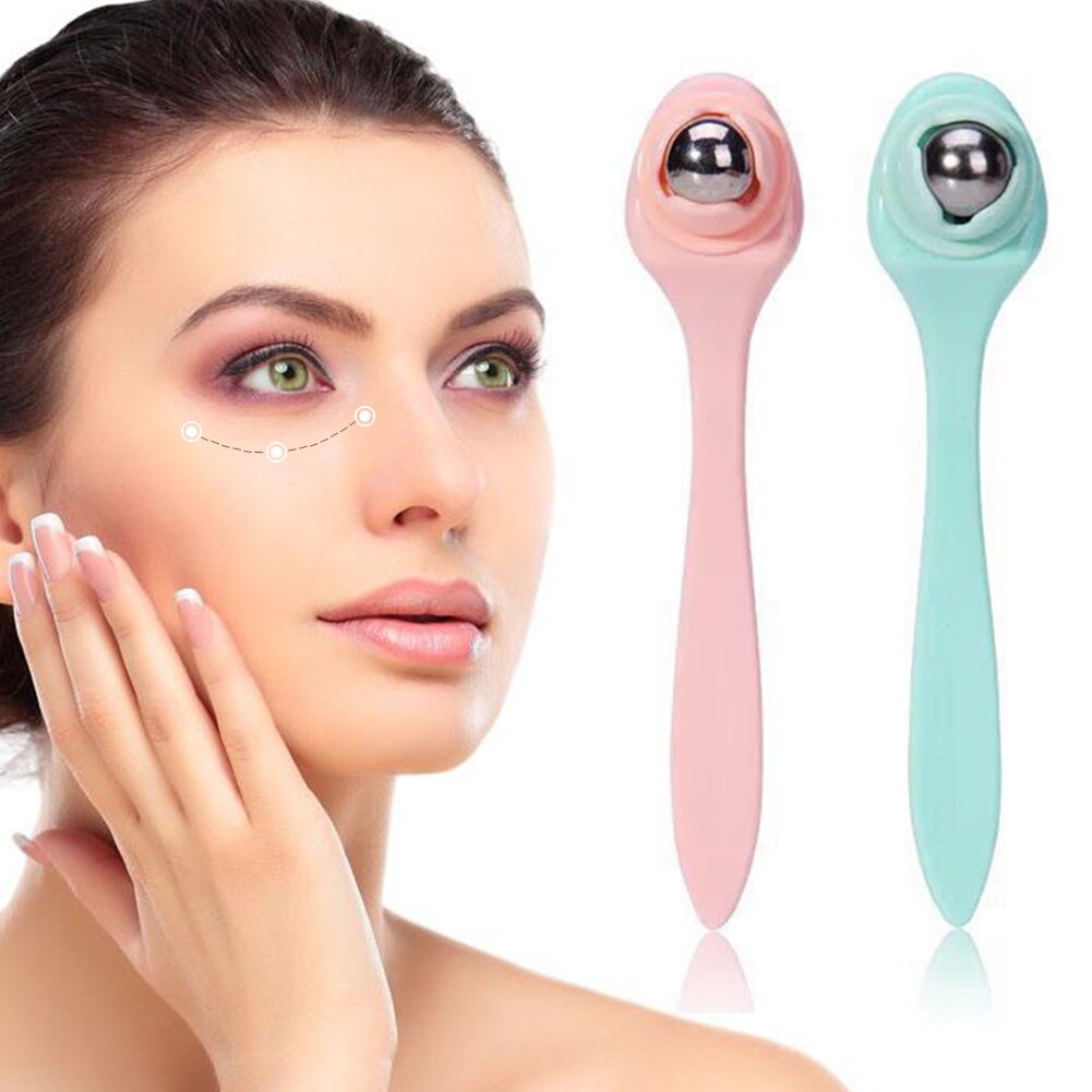 1Pc 360 Degree Free Roller Ball Eye Massager Black Eye Ring Eye Bag Healthy Beauty Eye Relax Massager Care Tool 2Colors