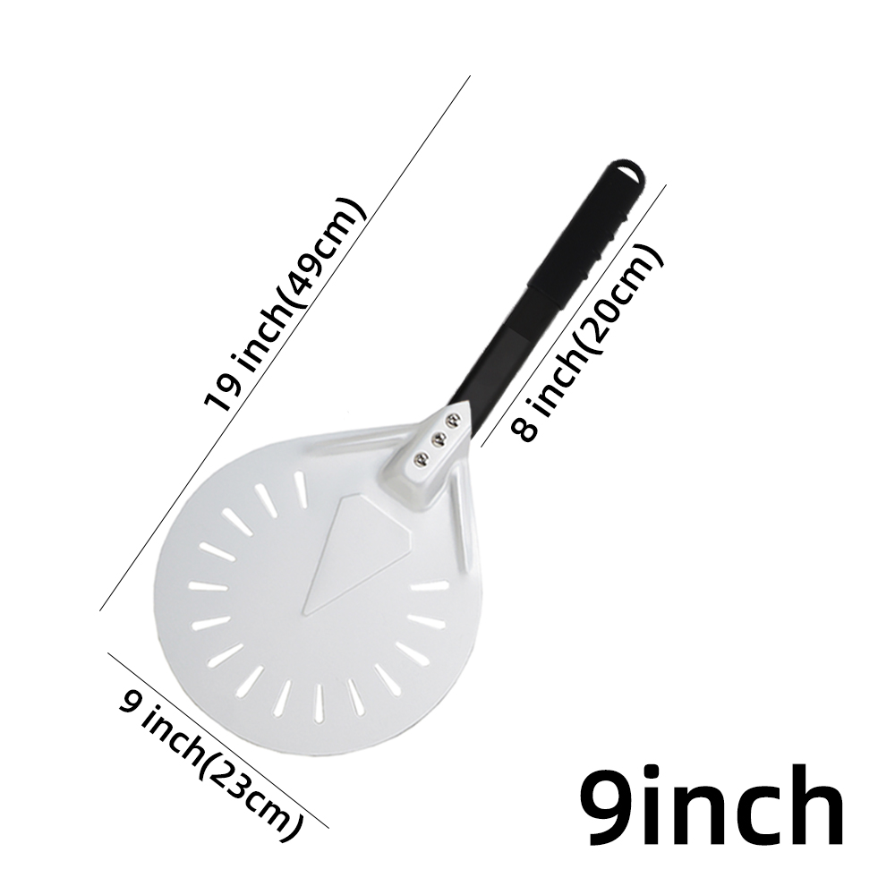 7 8 9 10 Inch Long Pizza Peel AdjustableTurning Shovel Spatula Baking Tool Kitchen Utensils Nonstick Big Pizza Turner for Oven: Chocolate