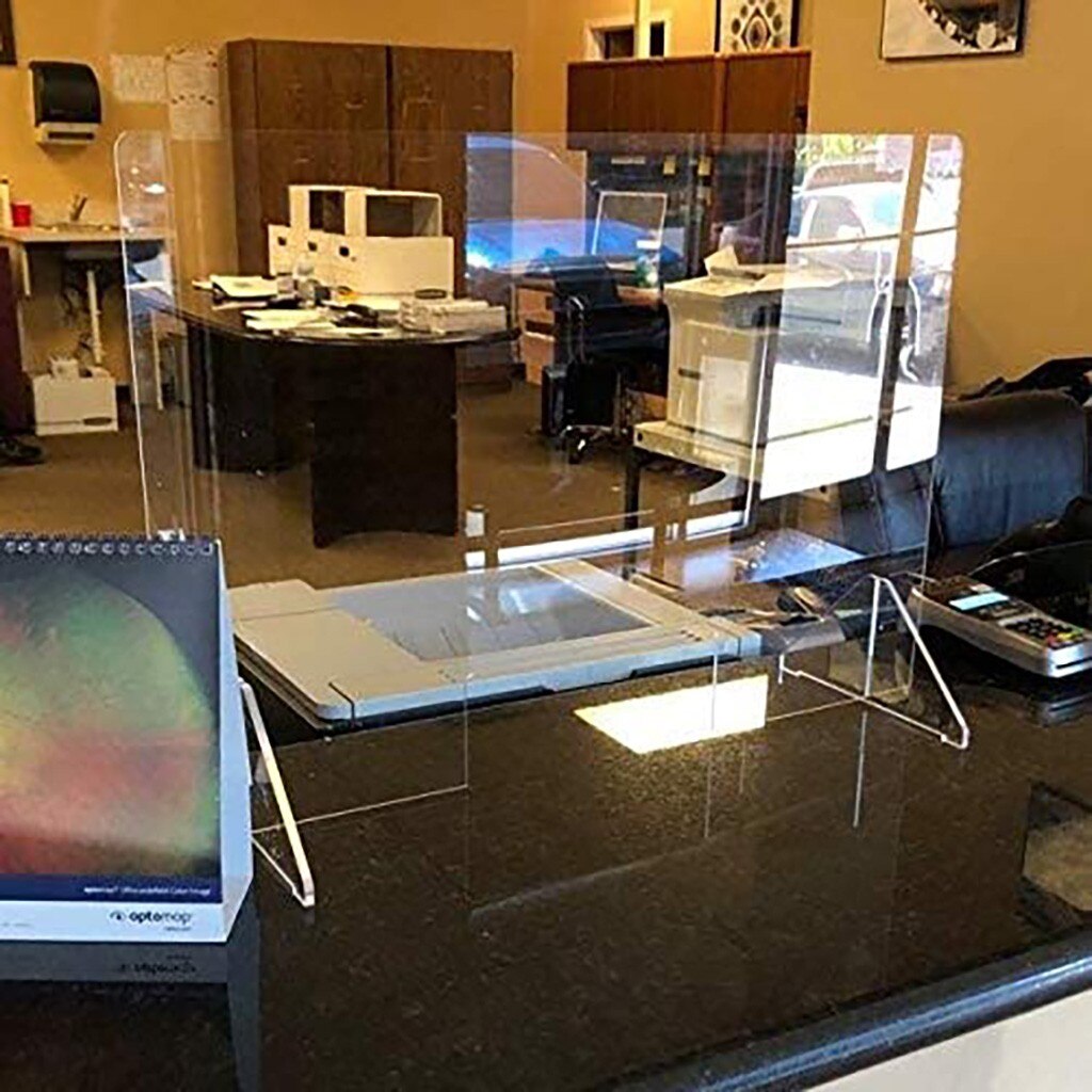 Clear Perfection Reception Side Counter Sprayed UV Cut Transparent Appeal to safe and secure