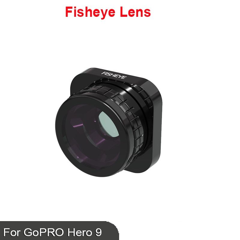Voor Gopro Hero 9 Zwarte Hd Groothoek Camera Lens Fisheye Lens Filter Go-Pro Actie Camera Accessoires