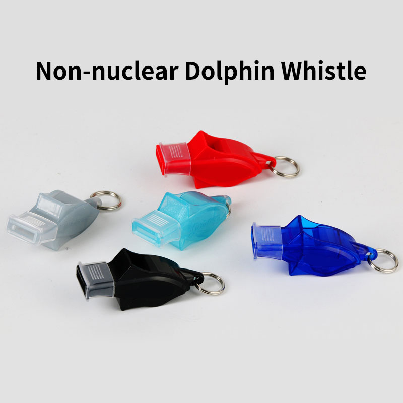 Non-nuclear Dolphin Whistle ABS Plastic Referee Whistles For Outdoor Sport Basketball Soccer High Pitch Easy Blow Match Whistles