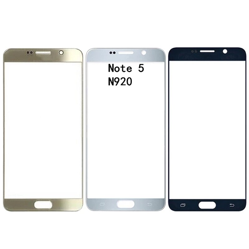 For Samsung Galaxy Note 1 2 3 4 5 N7000 N7100 N900 N910 N920 Note 4 Note 5 Front Outer Glass Lens Cover Touch Screen