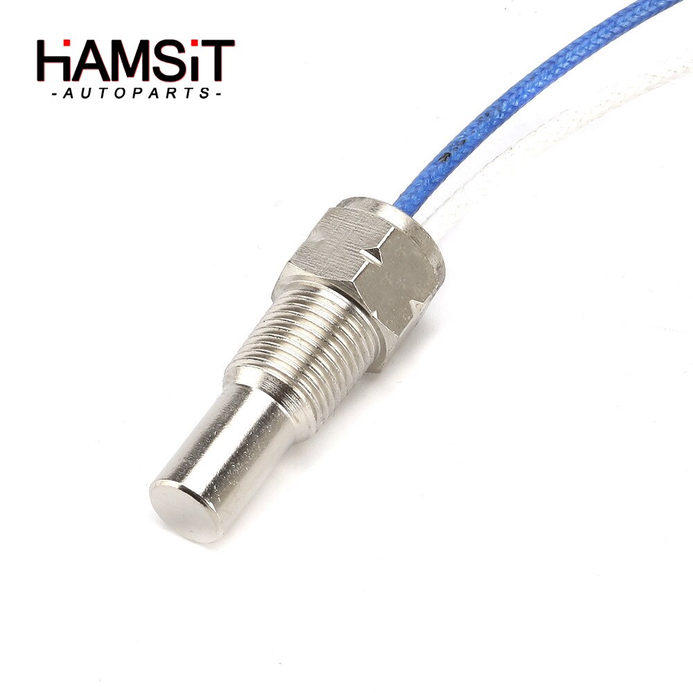 Hamsit Car modification instrument universal water oil temperature gauge sensor with white and blue two lines racing sensor