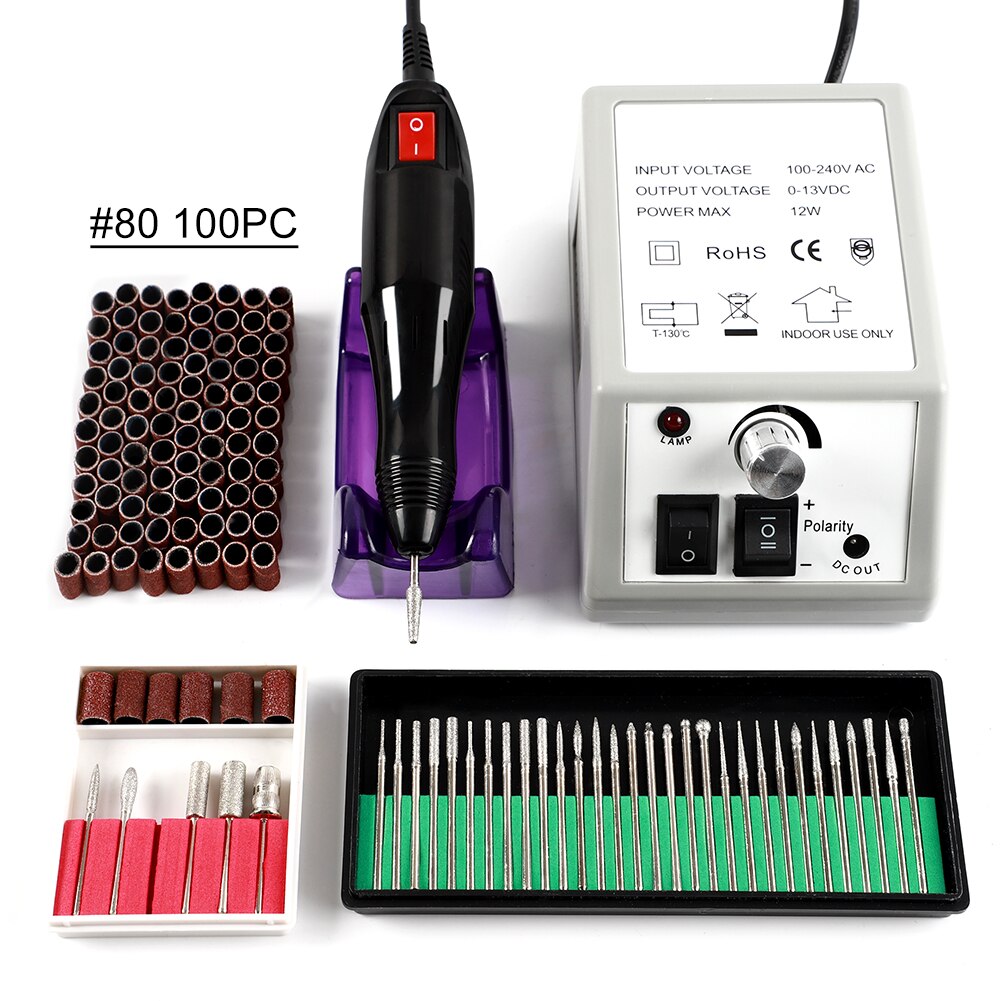 Coscelia elektrische nagelboortjes manicureset frees voor nagelvijlen manicurefrees nail art-gereedschappen alles voor manicure: Set d