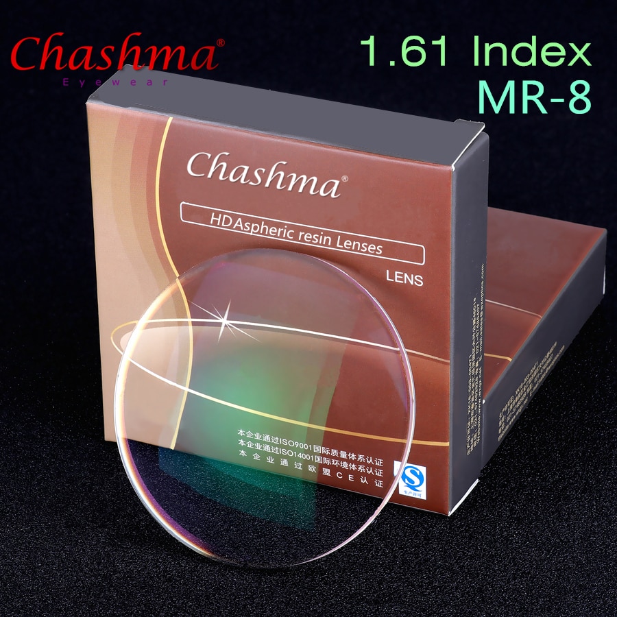 1.61 Index Recept Lenzen MR-8 Hars Asferische Glazen voor Bijziendheid/Verziendheid/Presbyopie Brillen Lens Met Coating