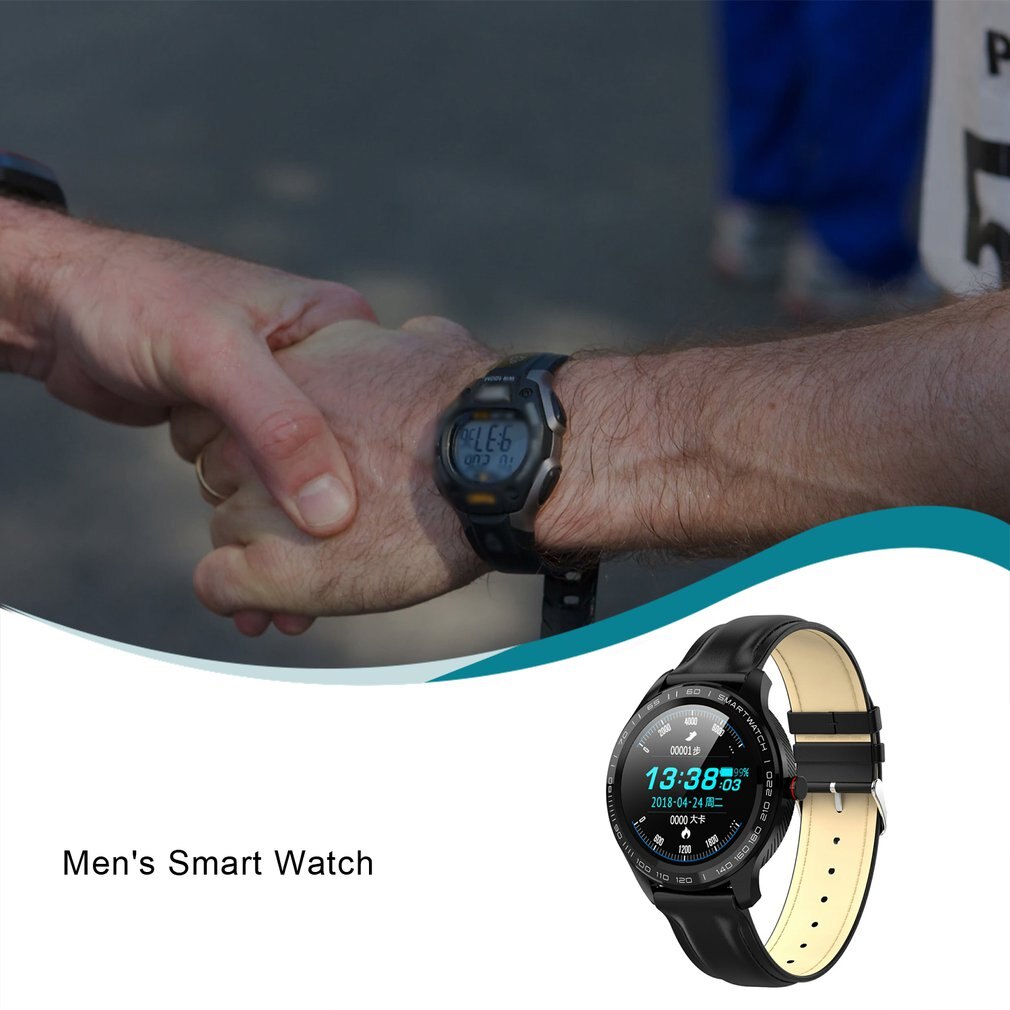 Heart Rate O2 Monitor Full Round Touch Screen Stainless Steel IP68 Facebook Display Business Smart Watch