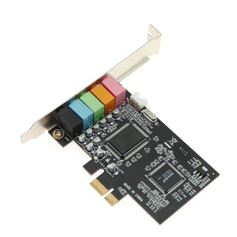 Pci Geluidskaart 5.1CH 5.1 Kanaals CMI8738 Chipset Audio Pci-e 5.1 Stereo Digitale Kaart Desktop Geluidskaart