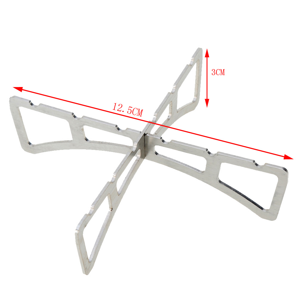 Lixada draussen Mini Herde Tragbare Titan/Edelstahl Kreuz Stand Herde Halterung Topf Gestell Dampfenden Gestell für Reaktor Herde