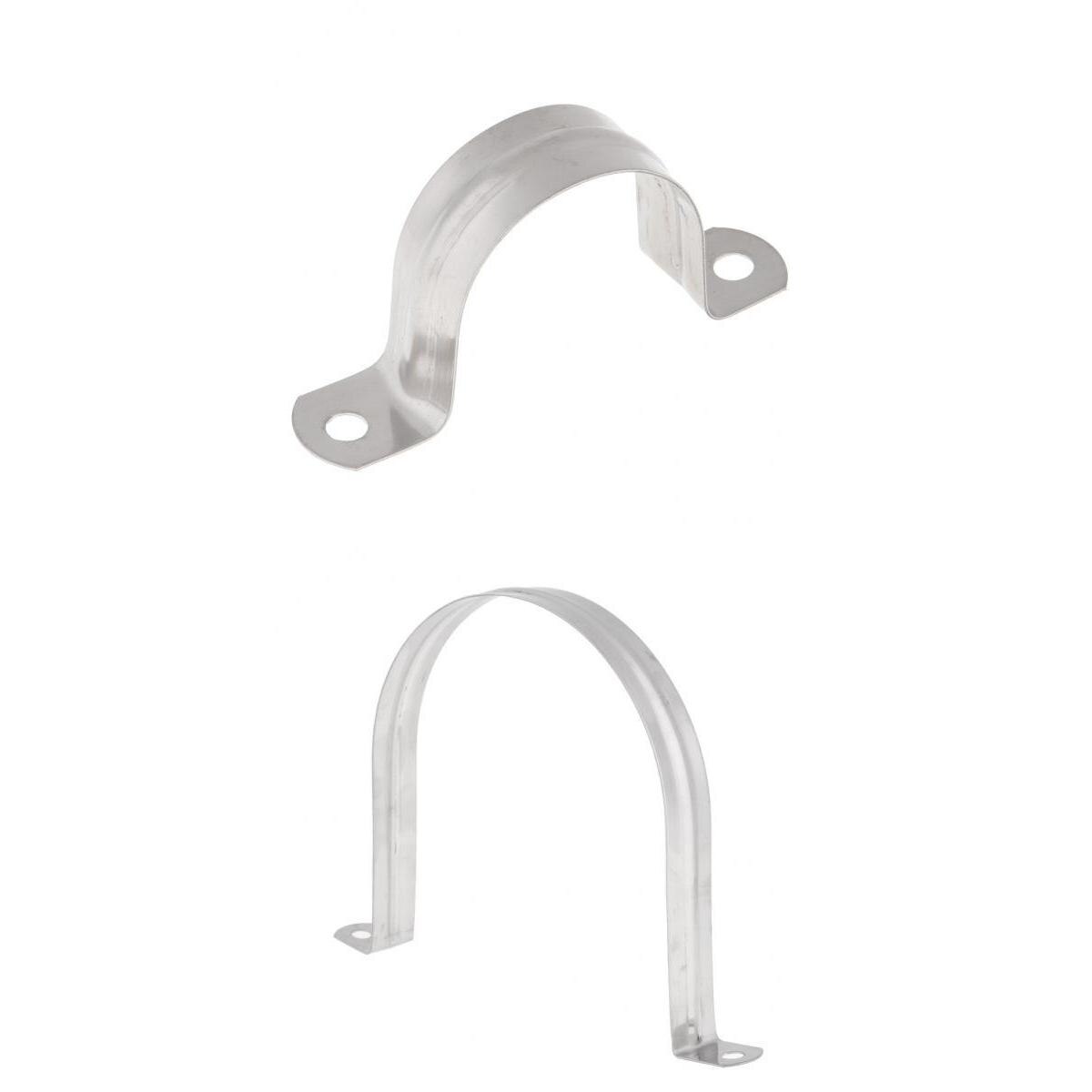 2packs Stainless Steel 304 Saddle Clip Riding Clamp Pipe Downpipe 40/120mm