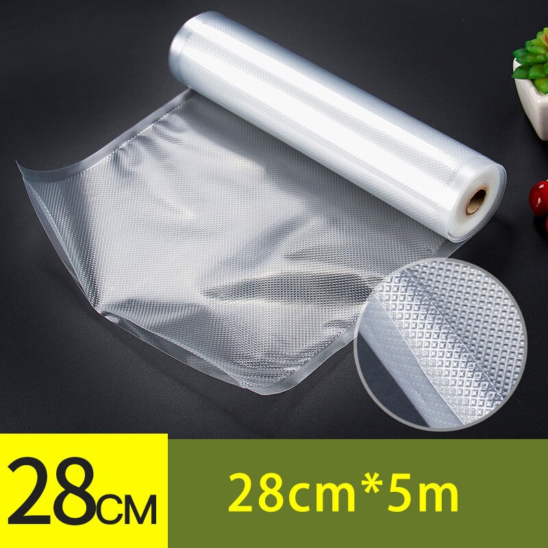 kitchen food vacuum bags for home Vacuum Sealer Food Fresh Long Keeping 15 17 20 25 28cmx5M Rolls bags for vacuum packer: 28cm x 5m / 2 pieces
