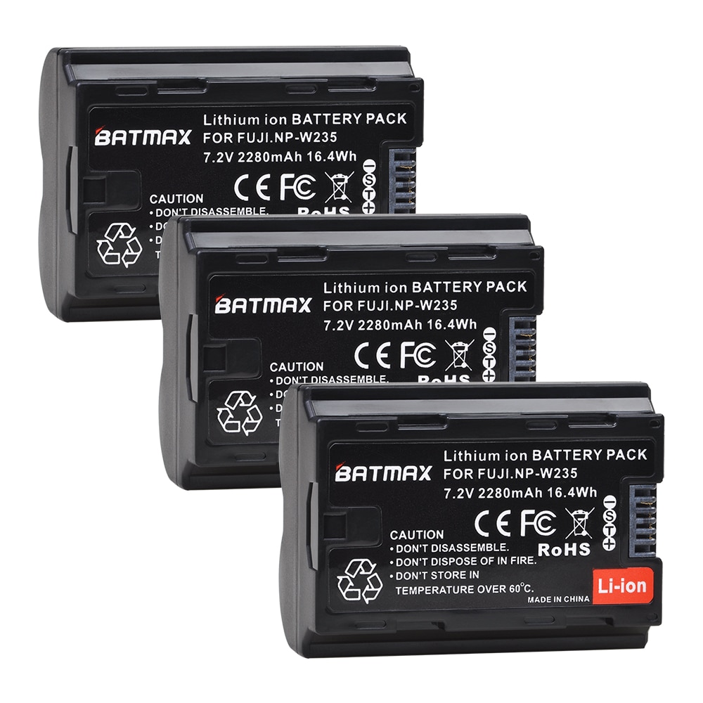 3Pcs NP-W235 NP W235 2280 mAh Lithium-Ion Battery ... – Grandado