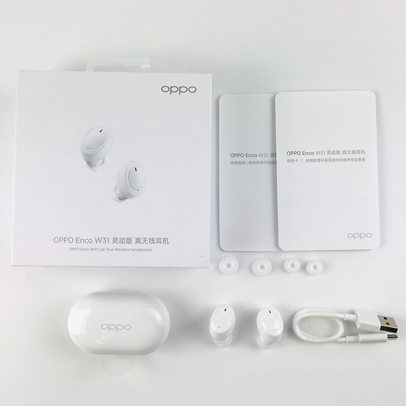 OPPO Enco W31 Lite Wireless Earphone TWS Bluetooth 5.0 Earphone Enhanced Bass IP55 Water Resistance For Reno 4 Pro 3