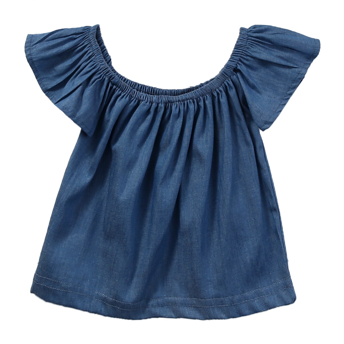Peuters kinderen baby meisjes kleding tops truien korte mouwen t-shirts off shoulder t-shirts meisjeskleding: 3t