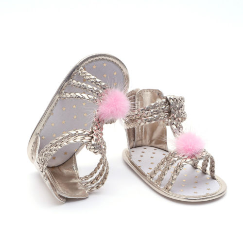 Sommer bling nyfødt babysko udendørs småbørn prinsesse pigesandaler fritidssko 0-12 m