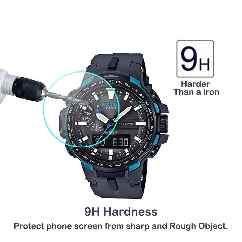 2Pack Voor Casio PRW-6100 PRW-6000 PRW-3510 PRW-3500 PRW-3100 PRW-3000 PRW-2500 Horloge 0.3Mm 2.5D Gehard Glas Screen Protector