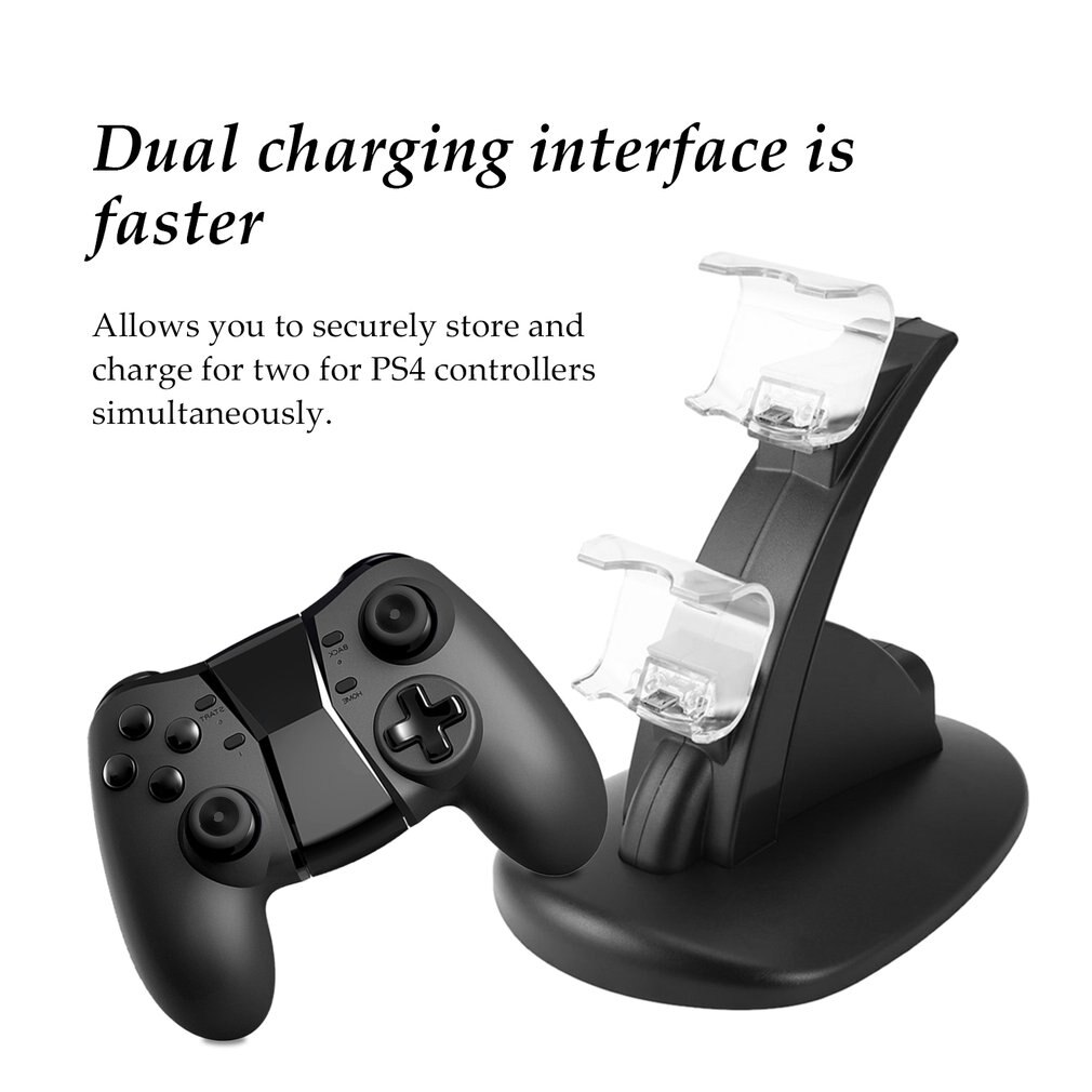 USB Dual Controller Charger For Sony PS4 Gamepad Fast Charging Dock For Playstation 4 Double Joystick Charging For juegos de PS4