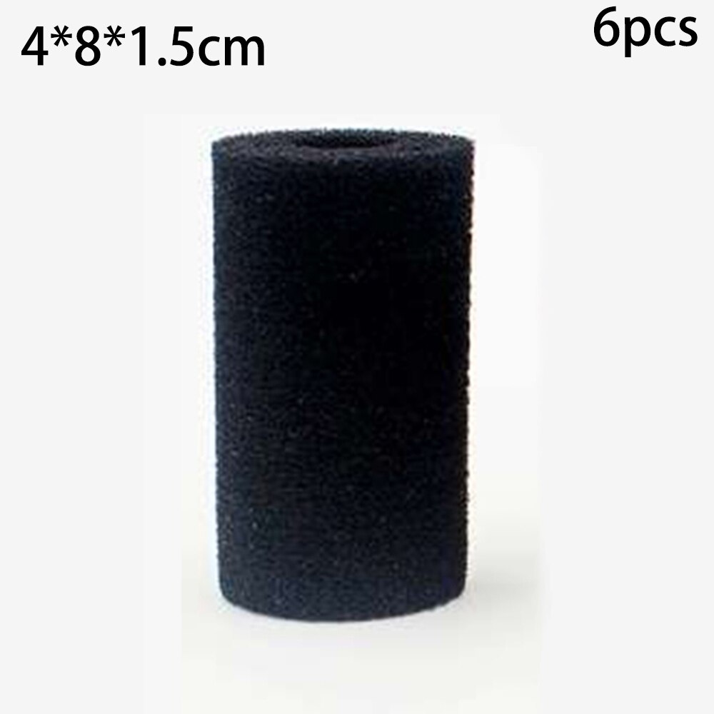 6 stuks overloopfilterbox inlaat rond voorfilter schuim spons vis aquarium aquarium inlaat beschermkap spons filter