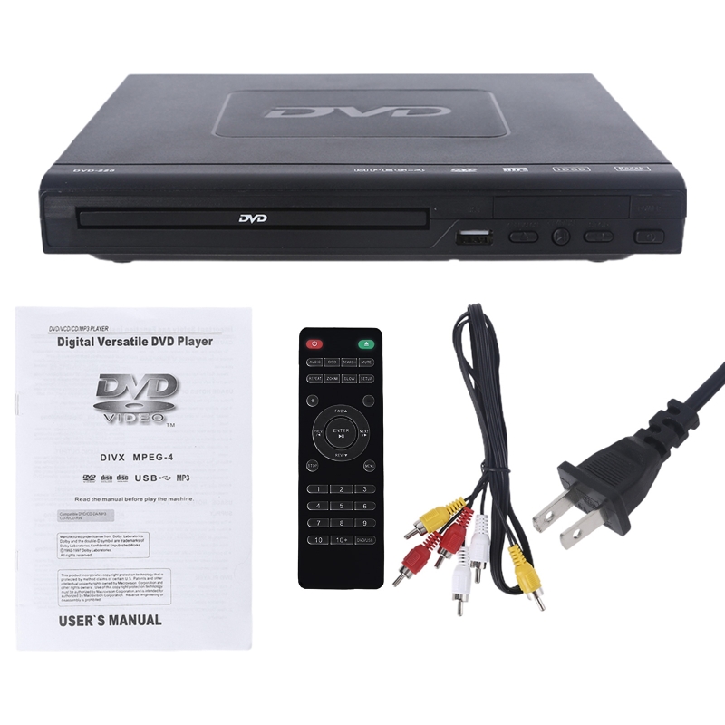 1080p stationære dvd-medieafspillere til tv, regions-av-udgang, usb-diskafspillere for holdbarhed 2200w: Guld