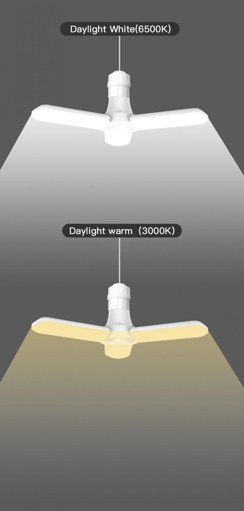 Folding garage light Super Bright LED Garage Lights Durable Long Service Life Versatile Energy saving Easy to Install