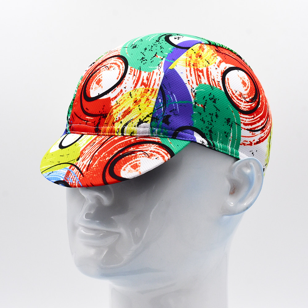 Retro Classic Print Fietspetten Zomer Herenfiets Buiten Ademend Snel Droog Rijhoeden