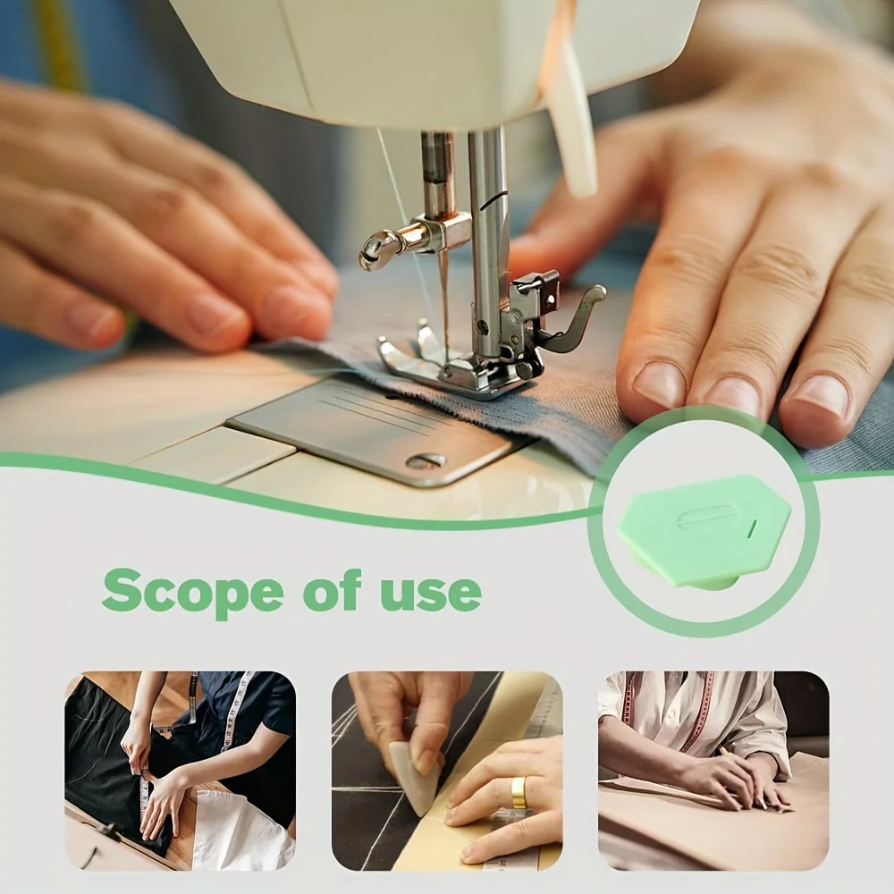 Sewing Magnetic Seam Guide Anti-Slip Grip Sewing Machine Guide Magnets Sewing Machine Attachments Multifunctional Ruler Hemmer