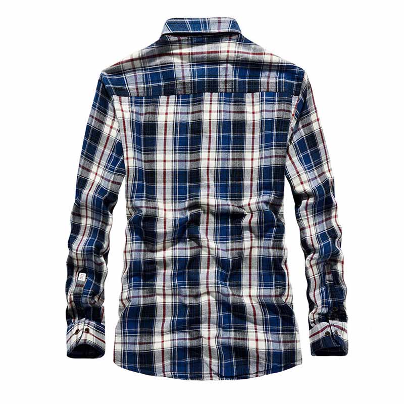 Mcikkny Mannen Winter Fleece Gevoerd Shirts Plaid Katoen Jassen Voor Mannelijke Top Kleding Maat M-3XL Thermische